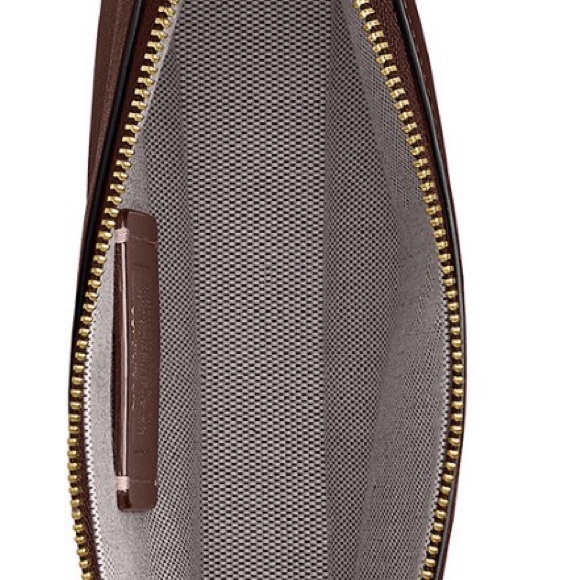 Coach Dark Brown Leather Shoulder Bag - Picture 6 of 8